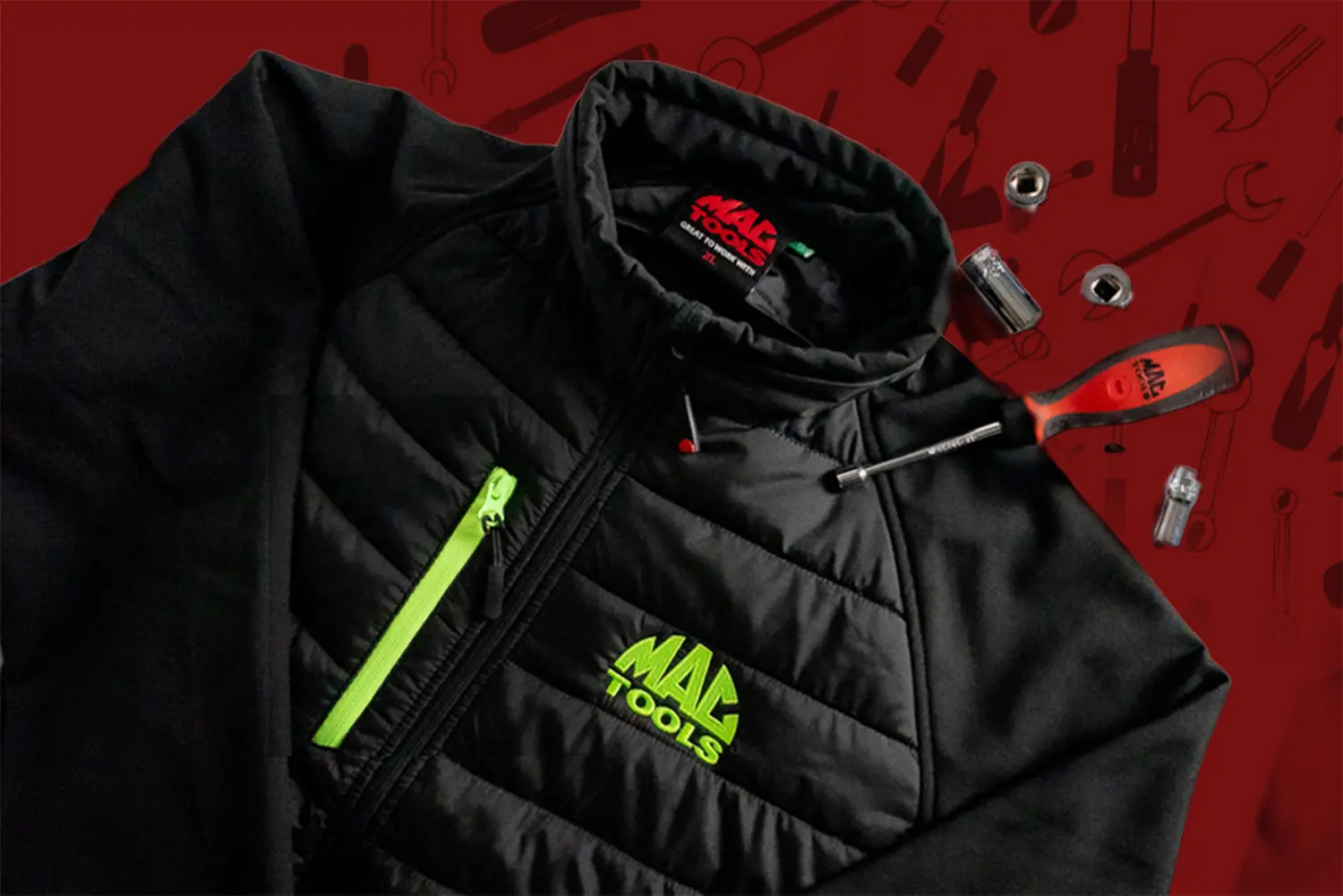 Mac Tools Tedman Collaboration Fleece Jacket, Size M, Black